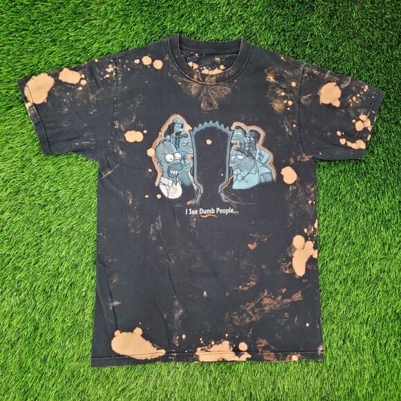 The-Simpsons Funny 6th Sense Parody Shirt Small 18x26 I See Dumb People - Picture 1 of 13